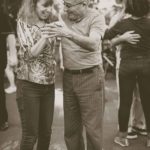 Baby boomer retired couple dancing